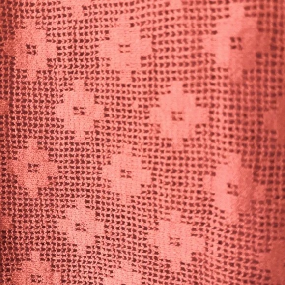 Prana | Coral Winnie Boho Mesh Lace Embroidered Peasant Top, Large - Picture 6 of 9